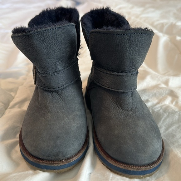 Zara Baby Navy Blue Leather Boots - Picture 3 of 6